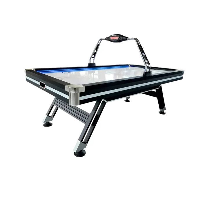 TOPONE 7.5FT Air Hockey Table LED Electronic Scoreboard, Powerful Airflow, Strong Frame, Durable Black Game Table