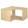 Lugna 368 x 682 x 390mm Sand 1 x 2 Cube Corner Unit