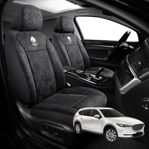 Australian Goose Edition Front Seat Covers for Mazda CX-8 2018 - Current (KG) - Suede, Universal Fit - Black
