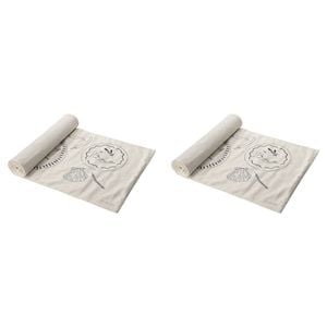 2PK Ecology Cotton/Linen Feast Table Runner 40x180cm Flax