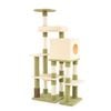 Costway 155cm Cat Tree Tower Cando House 5-layer Scratching Post Green
