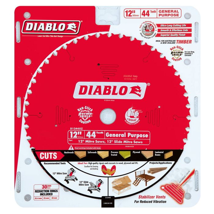 Diablo 305mm 12" 44 Teeth General Purpose Circular Saw Blade