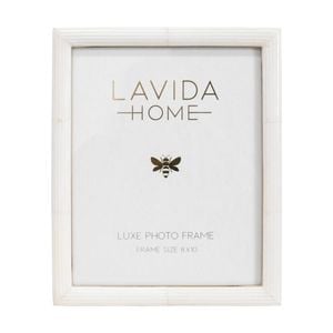 Lvd 8x10 Inch Paloma Bone Picture/photo Frame Ivory 27.94x22.86x1.27cm