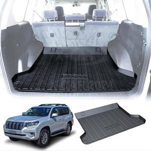 Cargo Rubber Waterproof Mat Boot Liner Cover for TOYOTA PRADO 150 Series 5 Seater 2009-2024