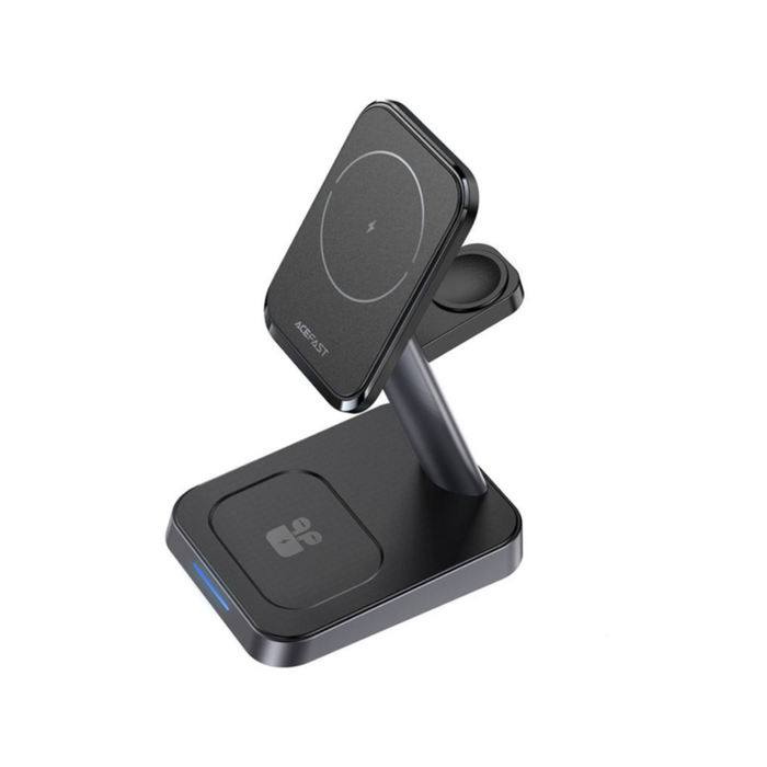 Orotec Acefast 3-in-1 Magsafe 15w Triple Wireless Charger Black