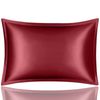 Anypillow Pillowcase 50x90cm Wine Red Pure Real Silk