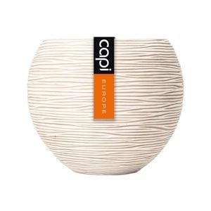 Capi 22 x 18cm Ivory Rib Indoor Plant Pot