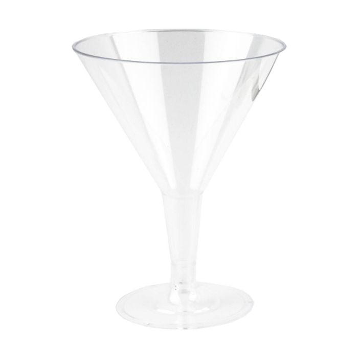 12x 6pc Partyware Reusable Cocktail Glass Set Tableware 210ml Clear
