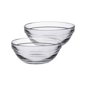 Duralex Lys Glass Nesting Mixing Bowls - 10.5cm - Pack of 6