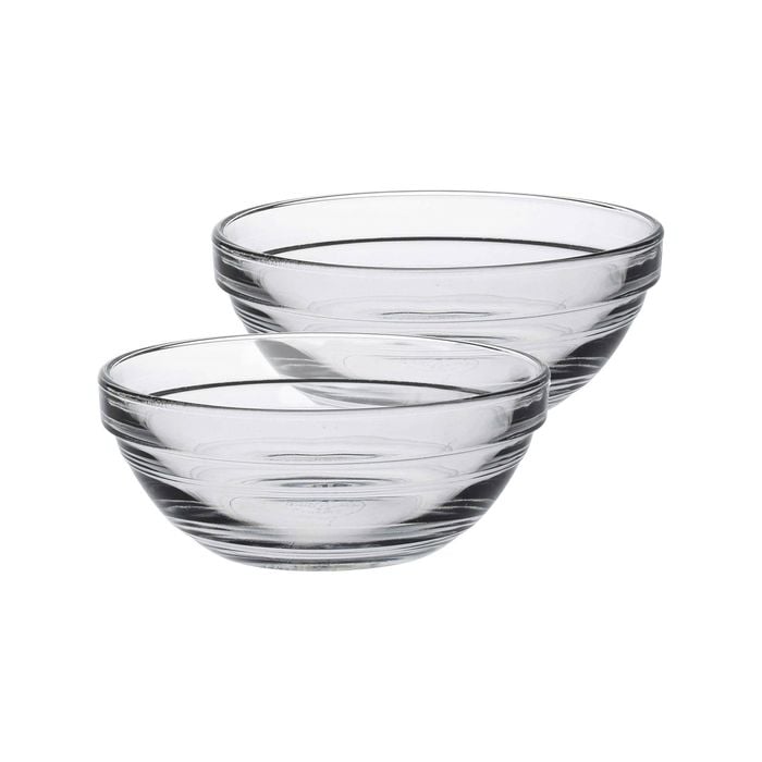 Duralex Lys Glass Nesting Mixing Bowls - 10.5cm - Pack of 6