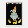 Galrie Charming Vintage Puppen Dolls Advertising Poster for Home Decor, Poster Only, 70 x 100cm (28 x 40inch)