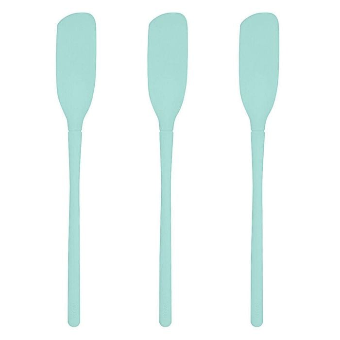 3PK Tovolo Flex-Core All Silicone Blender Spatula Cooking Utensil - Light Aqua