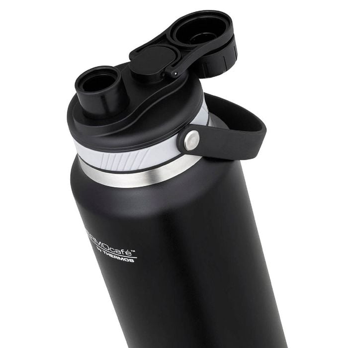 Thermos 1L Thermocafe Drink Bottle Black Bunnings Australia