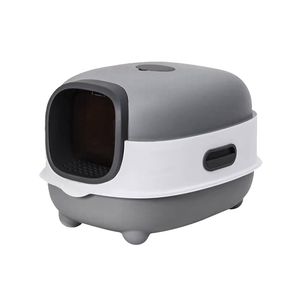 BingoPaw Enclosed Cat Litter Box with Scoop Large Space Plastic Cat Toilet