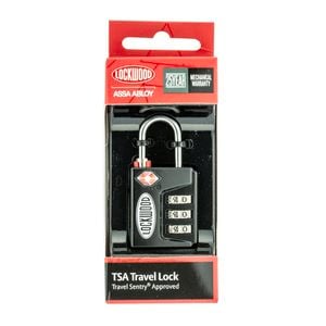 Lockwood Black 3 Wheel Combination TSA Luggage Lock