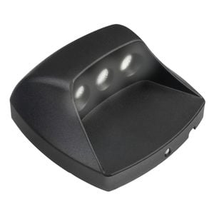 Brilliant 2W Black Navigate Garden LED Step Light