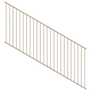ProtectorAl 1201 - 2400 x 900mm Paperbark Raked 16-30º Flat Top Garden Fence Panel