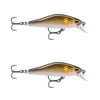2x Rapala 5cm Shadow Rap Fast Sink Jerkbait/Twitchbait Fish Lures - AYU