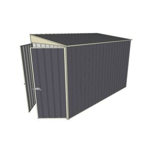Build-a-Shed 1.5 x 3 x 2m Skillion Shed without Side Doors - Grey