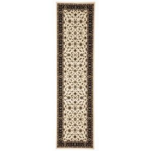 Iconic 1 Ivory Black 300X80Cm Rug