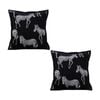SOGA 2X 50cm Throw Pillows – Black Light Luxury Zebra Square Pillow