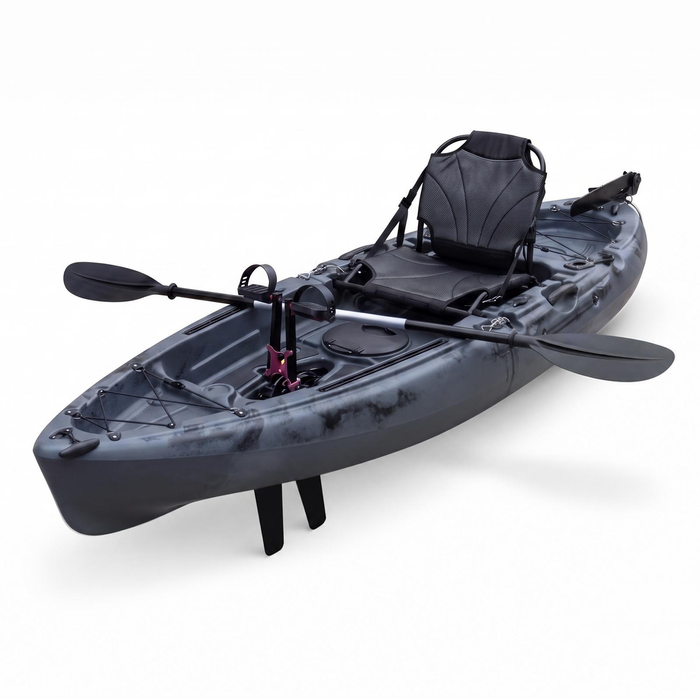 OUTDOOR360 Modular Fin Drive Kayak 2.7m for Saltwater & Freshwater - Grey