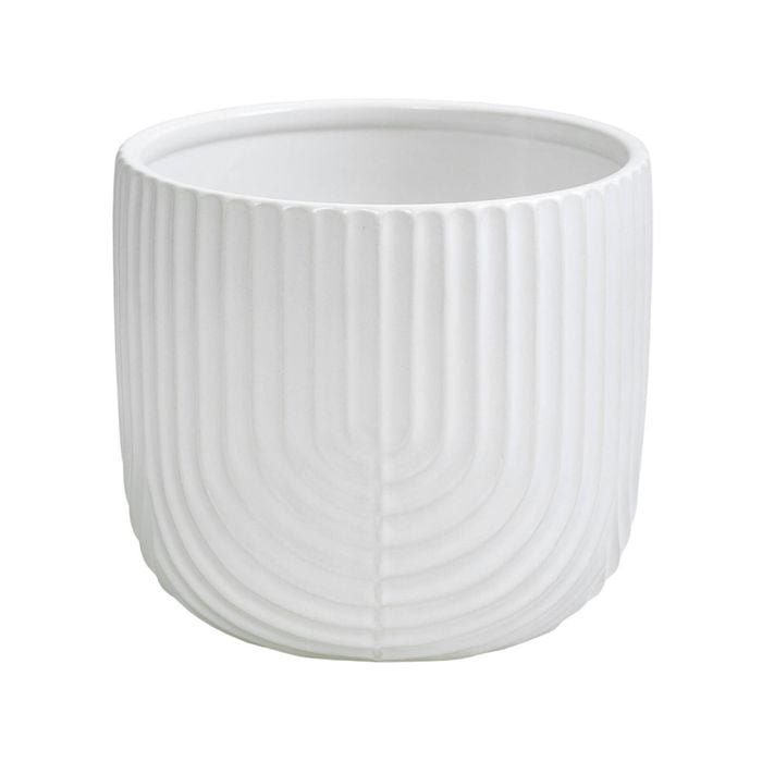 Moda 170x150mm Off White Rainbow Indoor Ceramic Planter