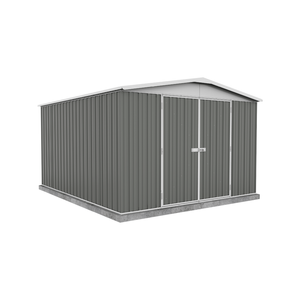 Absco Sheds 3.00 x 3.66 x 2.06m Woodland Grey Regent Double Door Garden Shed