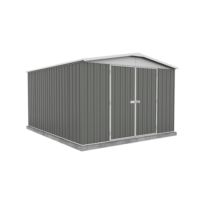 Absco Sheds 3.00 x 3.66 x 2.06m Woodland Grey Regent Double Door Garden Shed