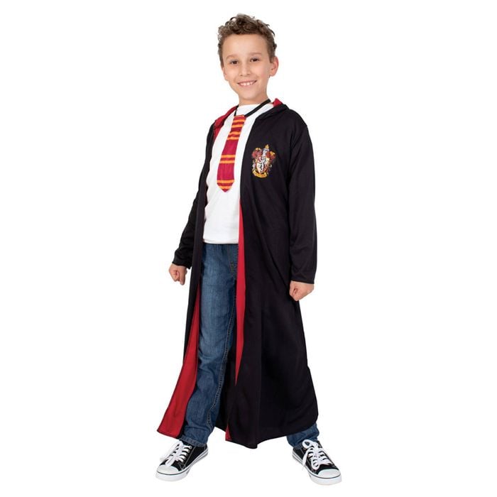 Harry Potter Hooded Robe & Tie Kids Costume Dress Up Party/Halloween Size 7-8y