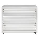 Outdoor Aluminium Horizontal White Large Air Conditioning Cover