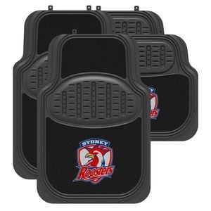 SYDNEY ROOSTERS Official NRL Universal Rubber Car Floor Mats Carpet