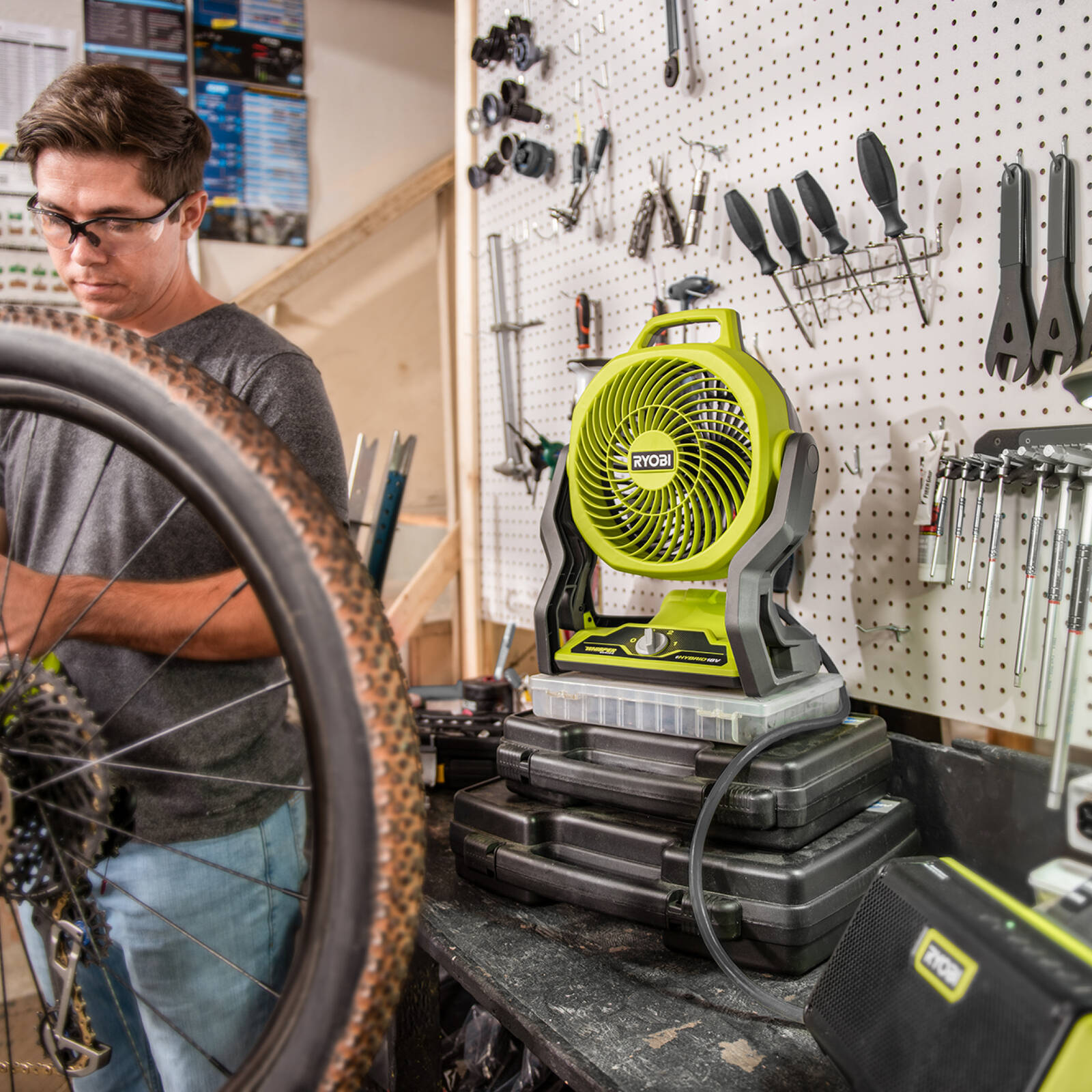 Ryobi 18v one+ hybrid portable fan hotsell