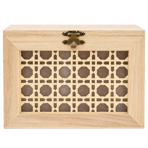 All Set Wooden Woven Boxes With Catch - 2 Set