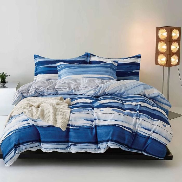 CleverPolly Print Microfibre Quilt Cover Set - Ethan - King