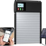 FOHOA Upgraded Solar Automatic Aluminum Chicken Door with WiFi Remote Control LCD Display