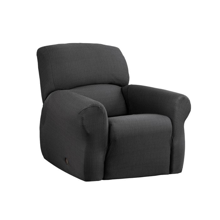 Elan Cambridge Recliner Sofa Cover 244cm Seat Protector - Steel