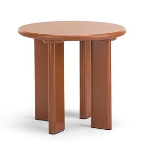Omni 50cm Muted Terracotta Chunky Round Side Table