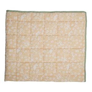 Ecology Solaris Quilted Throw Size 152 x 127cm Blush/Lemon Bedding