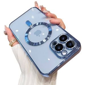 MEZON Apple iPhone 15 Pro (6.1") Luxury MagSafe Compatible Case - Blue