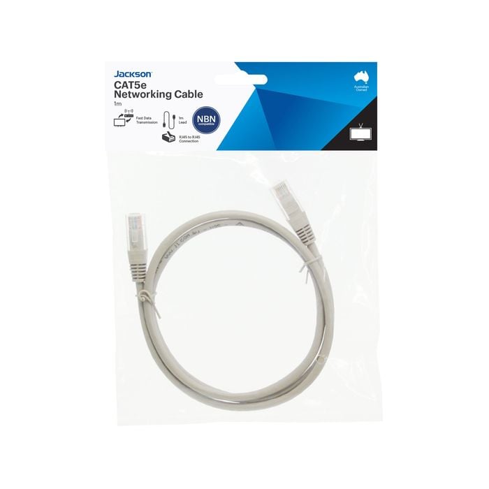 Jackson 1m High Speed CAT5e Network Cable