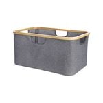 Ezy Storage Sagano Foldable Laundry Basket - Grey