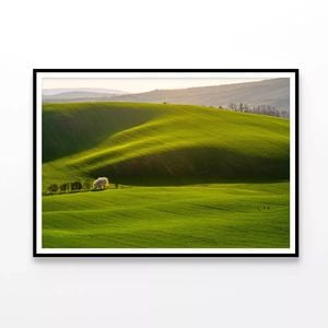 Field with a Sky and Mountain  Print 100% Australian Made 90x60cm  (Poster)
