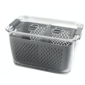 Kemasi Fresh Produce Fridge/Freeze Storage W/Divider 28x18cm