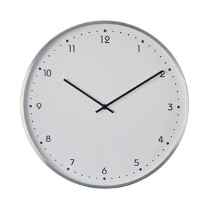 Amalfi Helsinki Wall Clock Silver 40cm