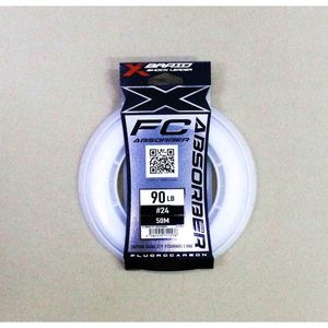 YGK XBraid Absorber Fluorocarbon Shock Fishing Leader 90lb (50m)