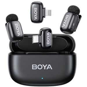 Boya Mini 12 Wireless Microphone Type-C & Lightning - Black