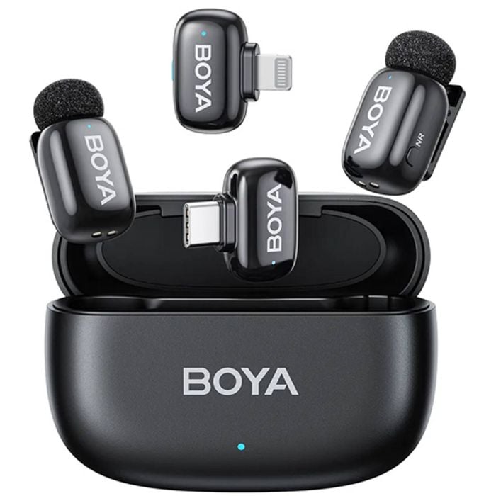 Boya Mini 12 Wireless Microphone Type-C & Lightning - Black