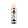 SOGA 6 Tier Bunny Ears Gold-Plated Metal Shoe Organize