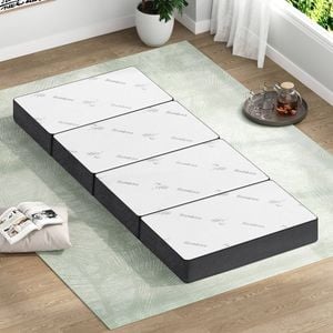 STARRY EUCALYPT Folding Mattress 4-Fold Foldable Foam Bamboo